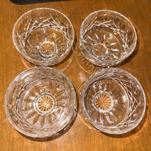 4 Waterford Lismore pattern dessert bowls/cups - Picture 3 of 8